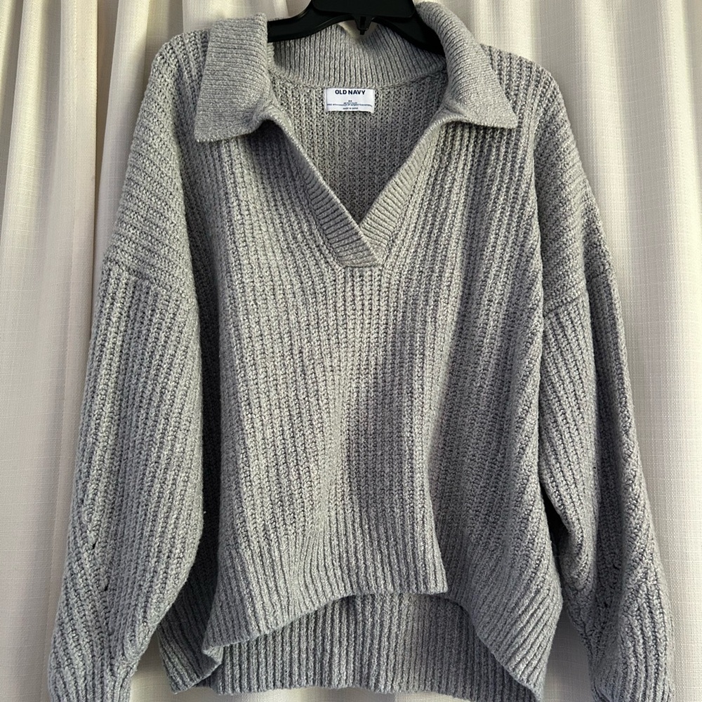 Old Navy Size 2X Collared Loose-Fit Sweater